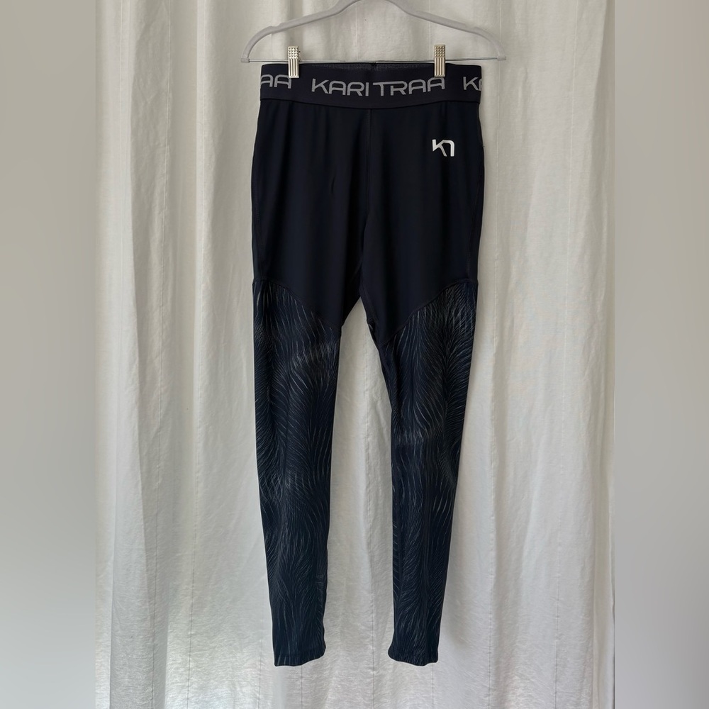 Kari Traa Villa Tights Charcoal and Slate Womens L